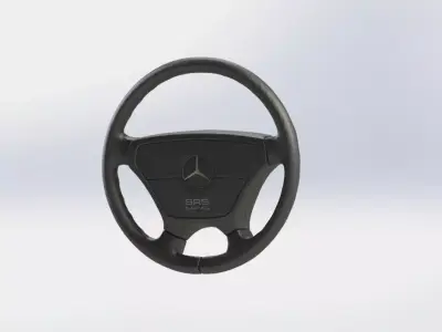 Mercedes-Benz W124 Steering Wheel STL Model PRINTABLE Free 3D print model