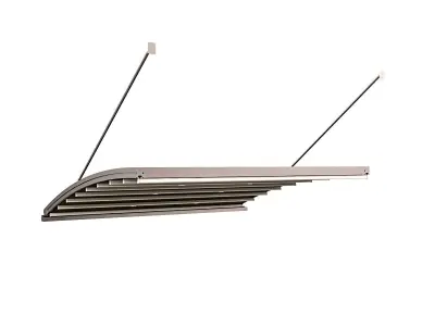 Motorized Pergola 6 nickel matte 3D model