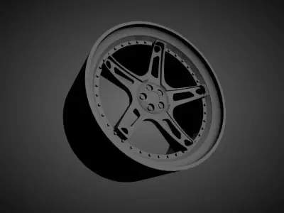 Forgiato Affilato scalable and Printable rim 3D print model