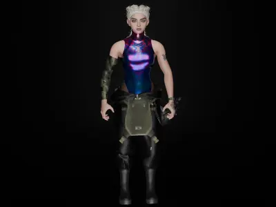 IzzyOperator Skin Warzone Low-poly 3D model