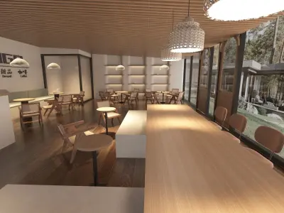 Coffee Shop 1 3D model buy