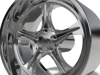 BILLET SPECIALATIES SLG20 - HOLLOWPOINT WHEEL  3D print model