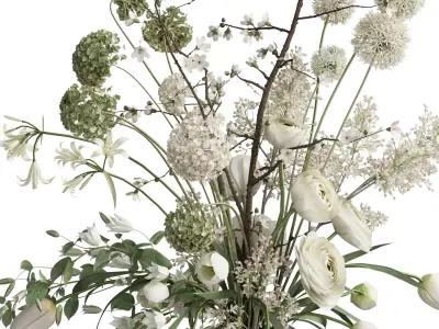 Flower In Vase 97 3D model