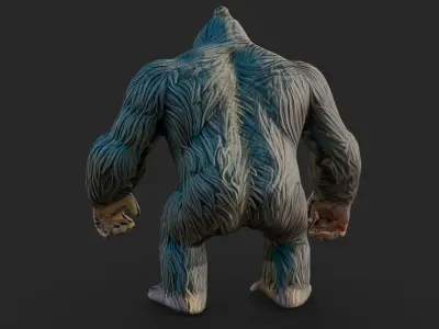 King Kong Cartoon Low-poly 3D model