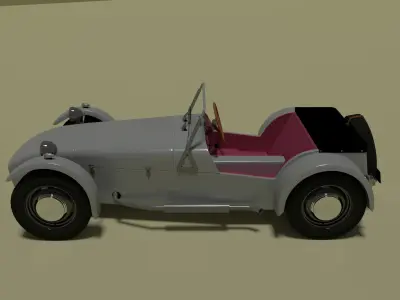 Roadster 1 sports car 3D model
