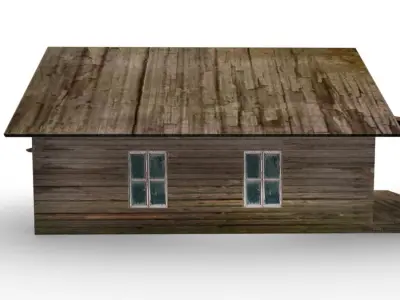 Old Farm House Free low-poly 3D model