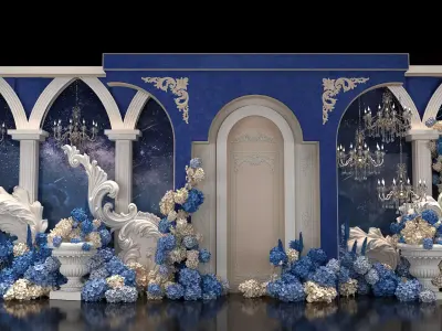 wedding stage 3D model