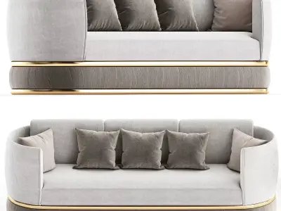 Arezzo Sofa 3d model Low-poly 3D model
