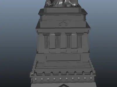 STATUE OF LIBERTY Low-poly 3D model