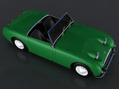 Austin Healey Sprite Low-poly 3D model