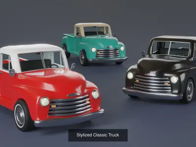 Stylized Vehicles 3D Model Pack