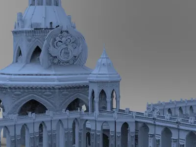 Steampunk Bridge Medieval 2 models   3D model