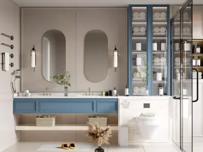 Modern Bathroom 3D Model 3D model