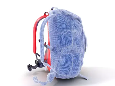 Vibrant Expedition Backpack model pack Low-poly 3D model