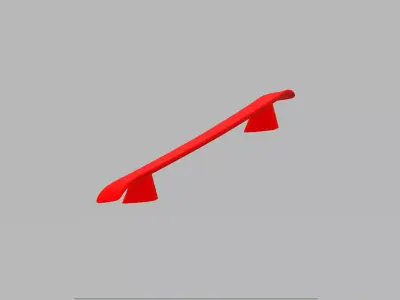 Sports car Spoiler 3D model