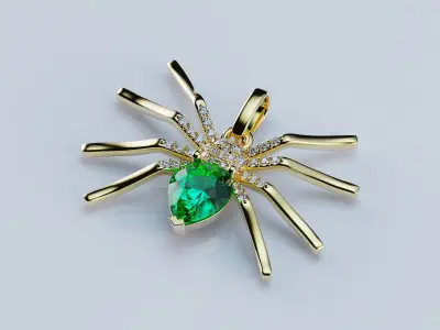 Pendant Spider 3D print model