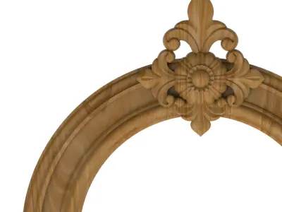 Carved picture frame STL 3D model 69