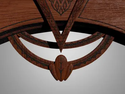 Pyrography Wall Hanging 3D model