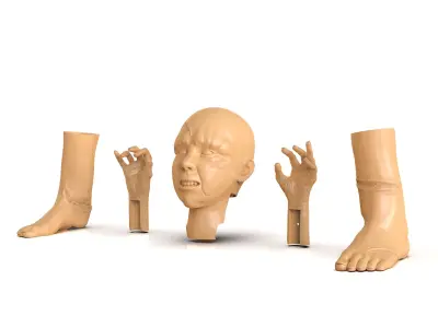 Regan MacNeil Parts 3D print model