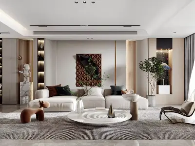 villa decoration Home Guest Modern 3D model