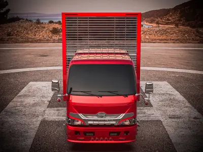 Hino 300 Dutro Pro 2023 Box Truck 3D model