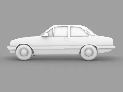 Chevette Car 3D print model