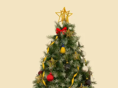 Christmas tree Low-poly 3D model