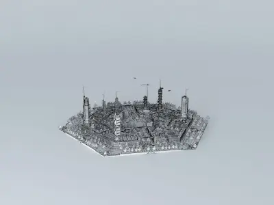 ARGO ARCHITECTS ideal future eco city 3D model