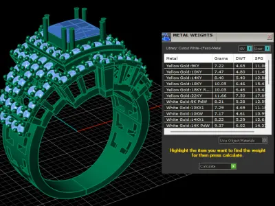 LUXURY RUBY RING 3D PRINTABLE MODEL 3D print model