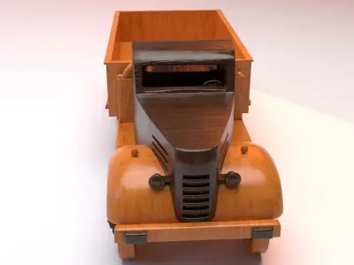 Wooden Truck 3D model