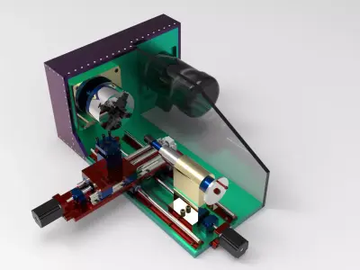 CNC lathe plans Easy to make 3D print model