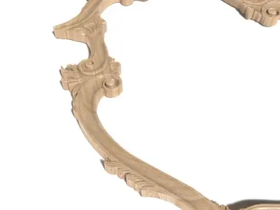 Frame-025 gold ornate frame 3D model
