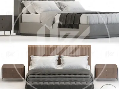  laskasas HARRY Bed  3D model