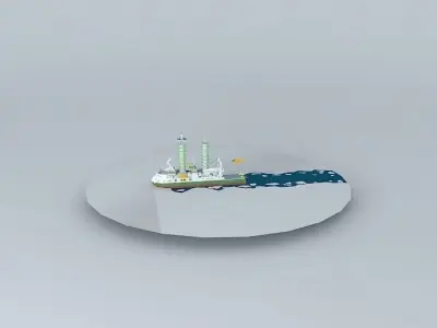 ARGO NAUTIX Algae Star polar research and discovery ship FULL... 3D model