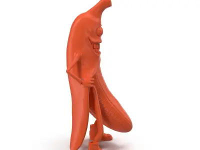 maniac banana 3D print model