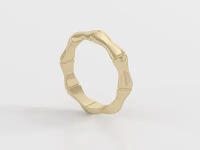 bamboo ring 3D print model