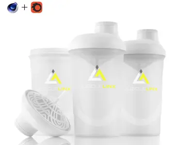 Protein Shaker Mixer - For Corona Renderer C4D 3D model
