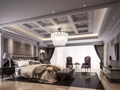 French bedroom 3D model