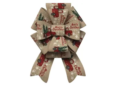 Christmas Bow Ribbon 38 Low-poly 3D model