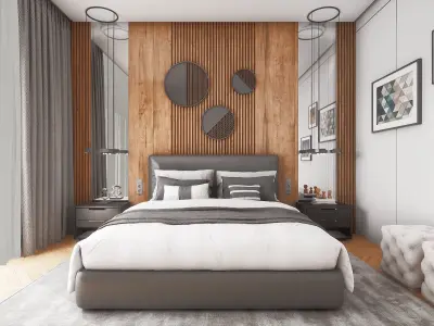 HQ ArchViz Bedroom Vol 1 Low-poly 3D model