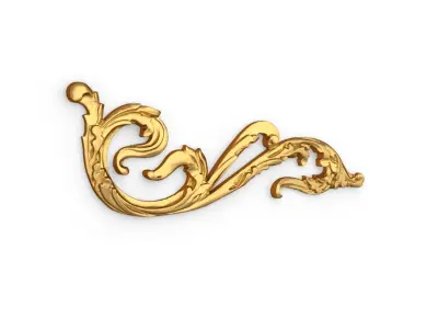 Classic carved decor ornament 397 3D model