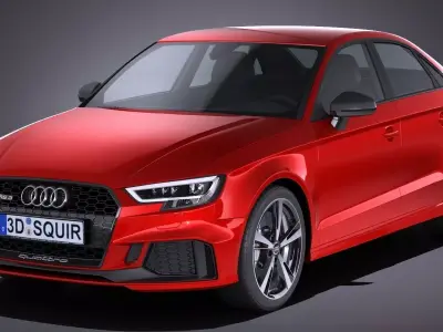 Audi RS3 Sedan 2017 3D model