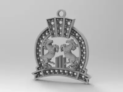 dije herradura caballo  3D print model