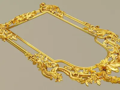 Italian classic Frame mirror 3dModel 3D model