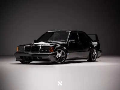 Mercedes Benz 190E Evolution II - Fully Rigged 3D model