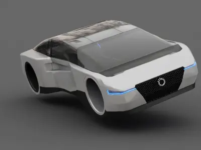 Futuristic Car  3D model