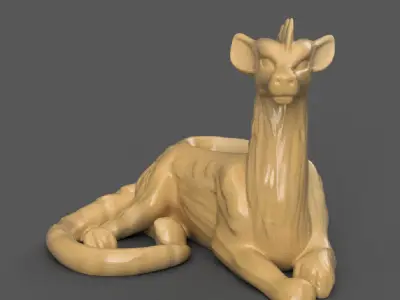 Dragon planter - vase - urn - candy dish - candle holder 3D print model