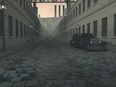 1930s Sedan Low-poly 3D model