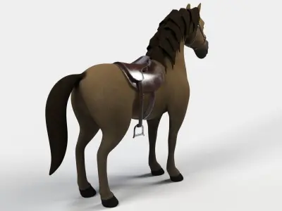 Cartoon Horse 3D model