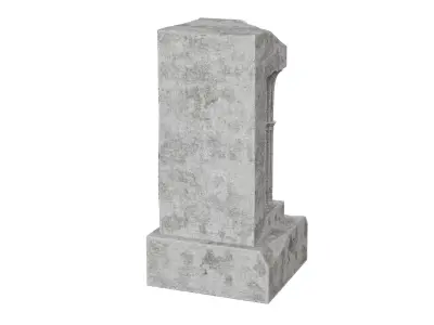 Architectural sculpture concrete 3D model